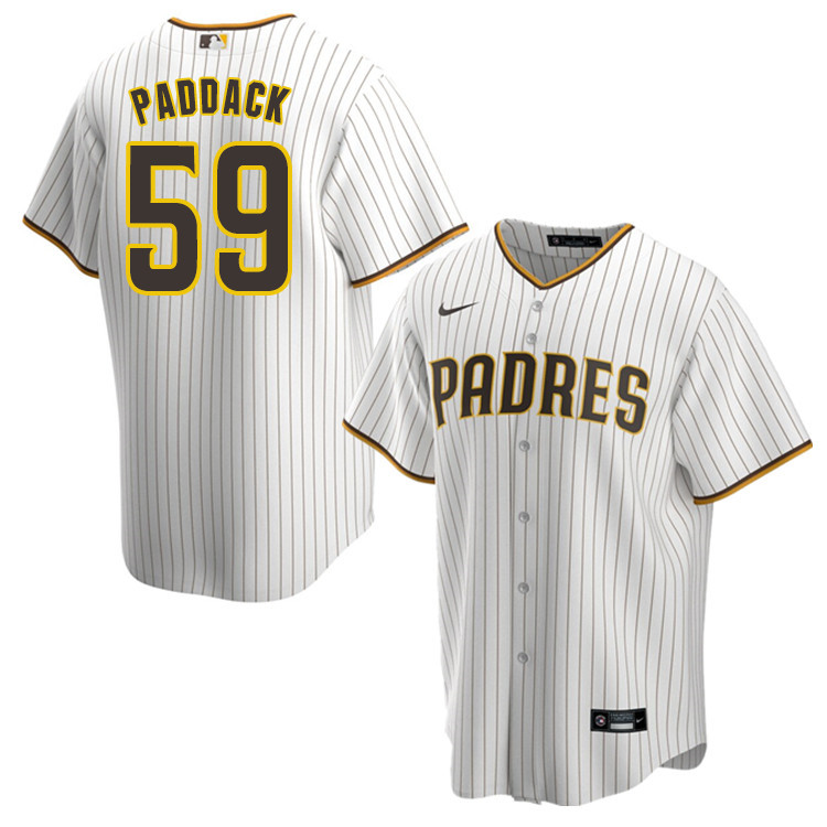 Nike Men #59 Chris Paddack San Diego Padres Baseball Jersey Sale-White